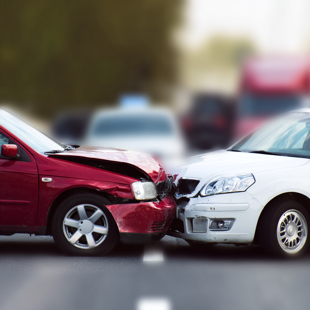 Motor vehicle accident scene